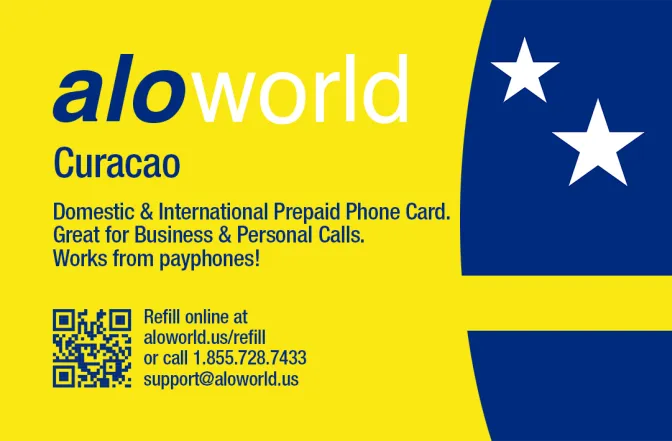 Call Curacao from United States or Canada cheap and easy with a calling card.