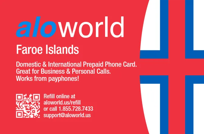Call Faroe Islands from United States or Canada cheap and easy with a calling card.