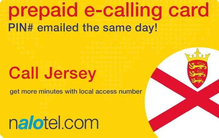 Nalotel Jersey calling card for affordable international calls from USA and Canada