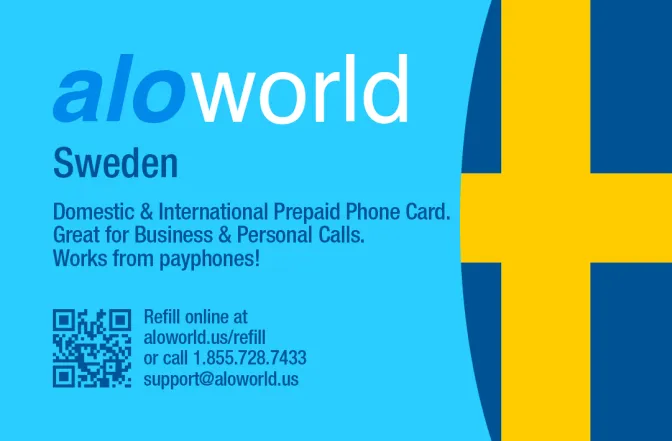 Call Sweden from United States or Canada cheap and easy with a calling card.